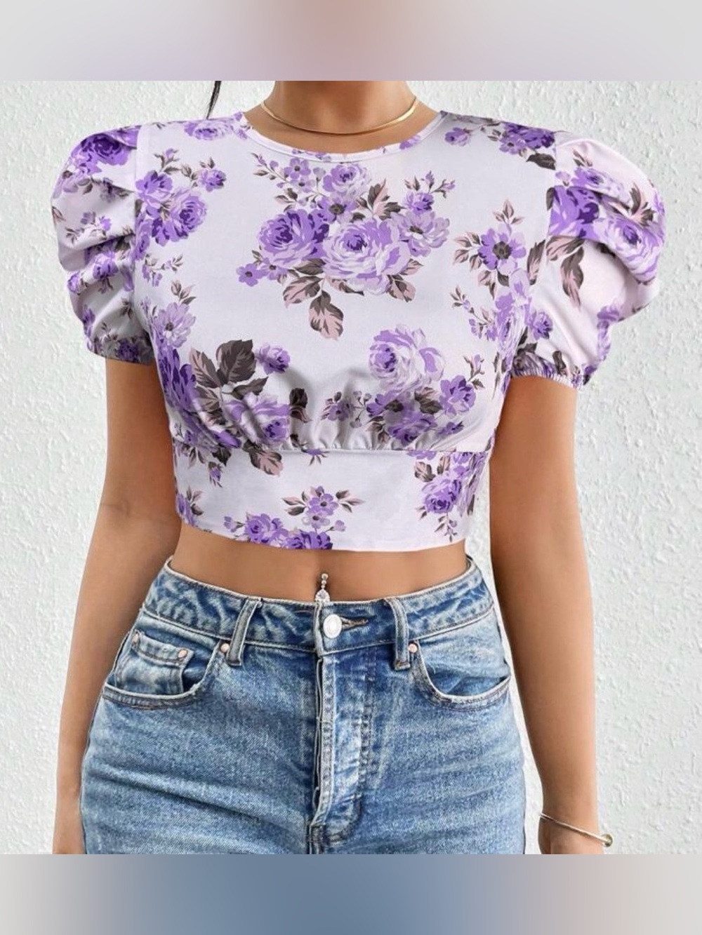 Women’s Floral Crop Top